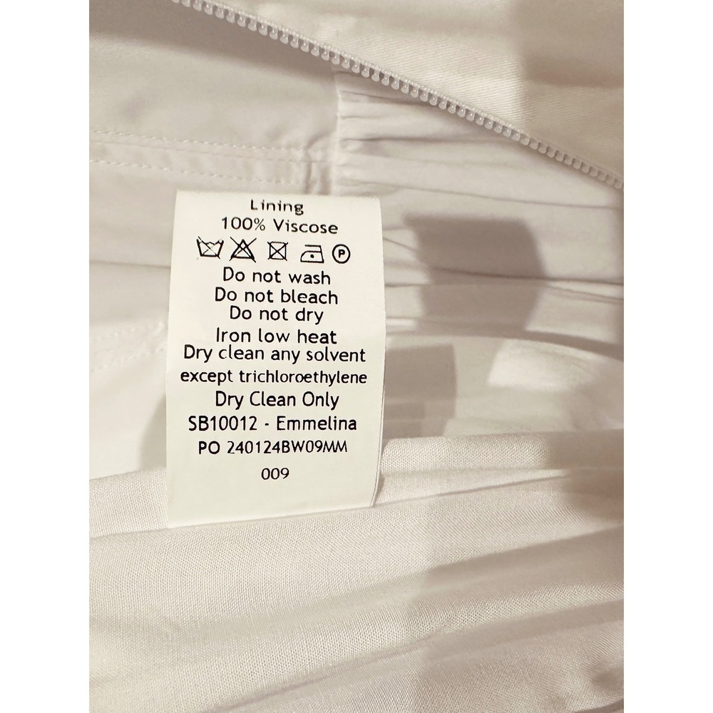 House of CB Emmelina White Cotton Corset Sundress Size Medium - Picture 14 of 14